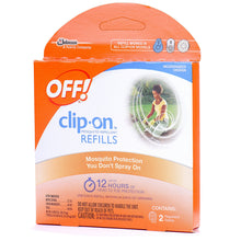 Load image into Gallery viewer, OFF! Clip-On Mosquito Repellent Refill, Works on All OFF! Brand Clip-On Repellent Units, 2 Count