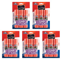 Load image into Gallery viewer, Elmers E579 Jumbo Disappearing Purple School Glue Stick, 1.4 Ounce, 5 Packs of 3 Sticks, 15 Sticks Total